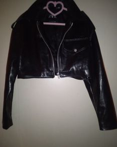 womens faux leather jacket