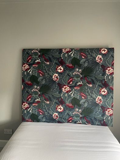 Chair and footstool & Headboard