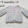 Handmade baby cardigan set 0-3 months Image 10