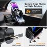 Miracase Car Phone Holder, Stable Double Steel-Hook Air Vent Car Phone Mount Cradle 360Rotation, One Button Release Mobile Phone Holder for iPhone, Galaxy, All 407 Smartphones Image 3