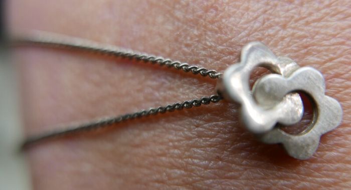 Vintage Sterling Silver 925 Pendant Necklace 3,8g length - 18"