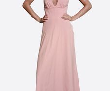Zara blush pink halterneck backless dress