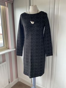 dress Bnwt black classic knee length dress size 12 street one brand long sleeve