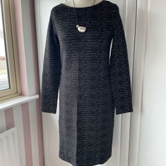 dress Bnwt black classic knee length dress size 12 street one brand long sleeve
