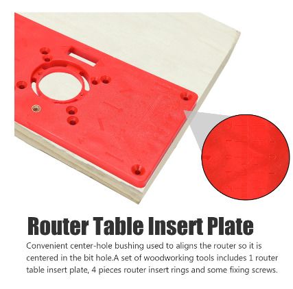 BRAND NEW Multifunctional Router Table Insert Plate ABS Plastics Woodworking Tool Engraving Machine Flip Board Milling And Slotting Tools