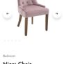 Dining chair pink velvet Image 4
