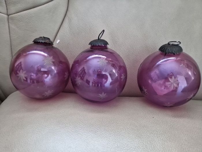 vintage glass baubles