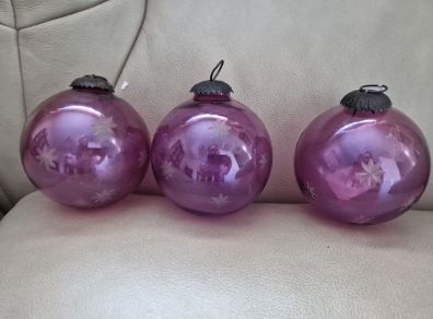 vintage glass baubles