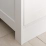 Bathroom Storage Cabinet with 3-tier Shelf Drawer Door, Floor Cabinet Free Standing Tall Slim Side Organizer Shelves, White Image 9