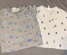 2 H&M baby tshirts 3-6 months