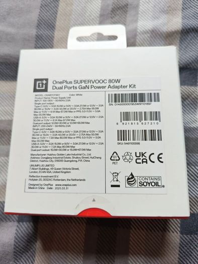 Original Oneplus 80w Dual Charger Kit Brand New