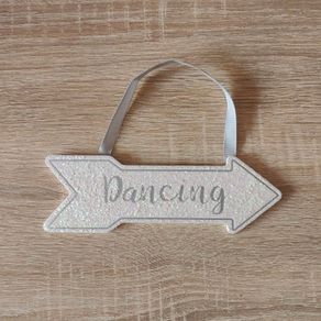 NEW Wooden Dancing arrow sign
