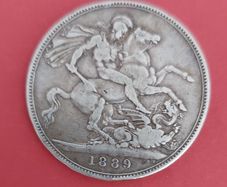 England  1889 Victoria Crown Coin Very Fine condition