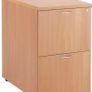 Wooden 2 Drawer Filing Cabinet Image 2