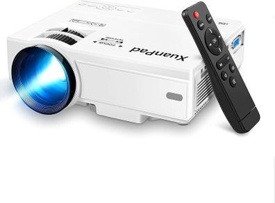 Mini Projector Portable video-projector,55000 Hours Multimedia Home Theater movie Projector,Compatible with TV Stick,Full HD 1080P HDMI,VGA,USB,AV,laptop,iphone,Android Smartphone
