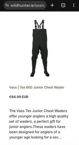 Kids fishing waders