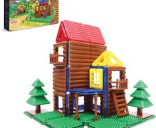 87 Piece Magformer Log House