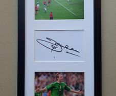 Ireland football autograph display