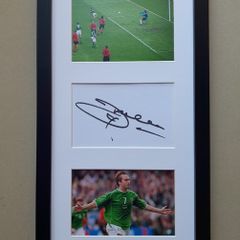 Ireland football autograph display