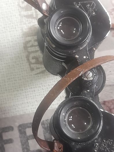 Old Pair of Eikow Air Port 12x50 Field Binoculars with Case,