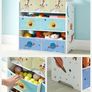 Kids Storage unit nursery storage  Nursery Shelf with 7 Boxes Image 3