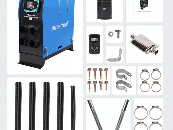Brand new. 5KW diesel auxiliary heater air heater heating air heater car truck LCD remote (Free Delivery)