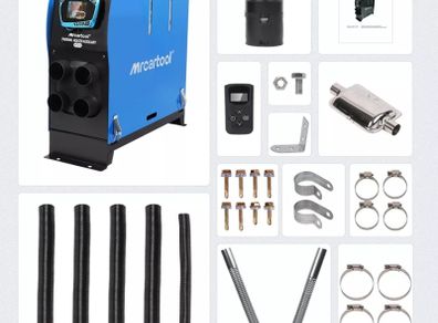Brand new. 5KW diesel auxiliary heater air heater heating air heater car truck LCD remote (Free Delivery)