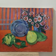 Antique painting on canvas