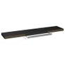 Floating Wall Shelves 4 pcs Black 120x23.5x3.8 cm MDF Image 7