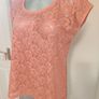 T.R.E.N.D O.N.E Young orange lace top size L UK16 EU44 Postage included Image 2
