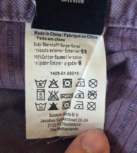 Scotch & Soda Ralston Purple Jeans Mens W36 L34