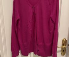 Linea Merino Wool Cardigan Size L(14)