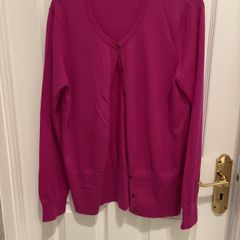 Linea Merino Wool Cardigan Size L(14)