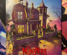The Munsters Family House Cardboard Assembly Model Kit Petits Filous Yoplait 1995 Brand New