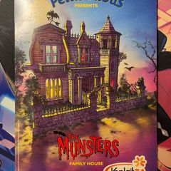The Munsters Family House Cardboard Assembly Model Kit Petits Filous Yoplait 1995 Brand New