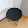 Black Metal Side Table Image 2