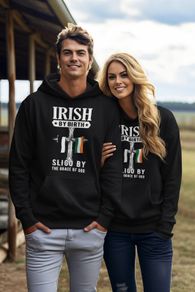 Sligo GAA Fans Hoodie - Irish By Birth, A Dub By The Grace Of God Design
