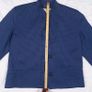 Genny Vintage Navy Blue Black Checked Mandarin Collar Short Jacket 8UK/36EU Image 10
