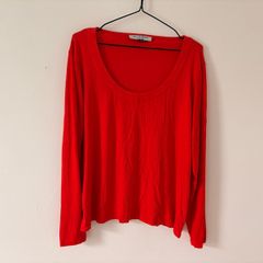 Kelly & Grace Red Round Neck Top XXL