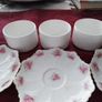 Six Pretty China Saucers Image 5