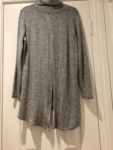 Marl Grey Polo neck Top BNWT