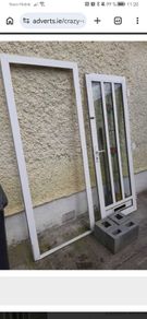 Aluminum entrance door.