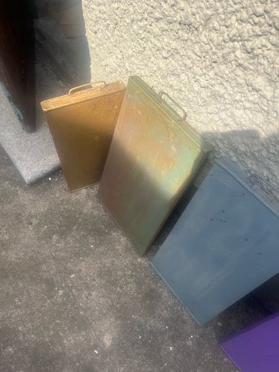 Rare metal  cooling panals from old ice cream  carts/ street vendors