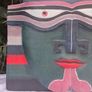 Wooden Tribal Indinesian Rainbow Vayu Face Image 5