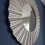 Champagne Round Decorative Mirror Image 2