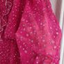 Vintage Hot Pink with Gold metallic Floral Dots Sz 12 UK Image 9