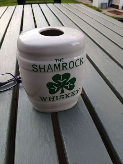 Shamrock Whiskey Ceramic Barrel