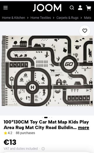 Car Parking Play Mat