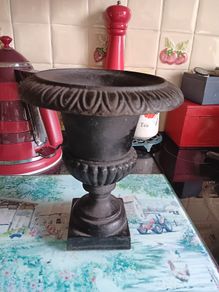 Cast iron urn