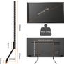 Universal TV Stand 65 inch, Metal TV Legs for 22-65 inch LCD/LED/OLED/Plasma Flat&Curved Screen Image 5